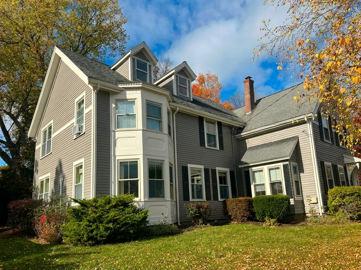 Home exterior after professional painting